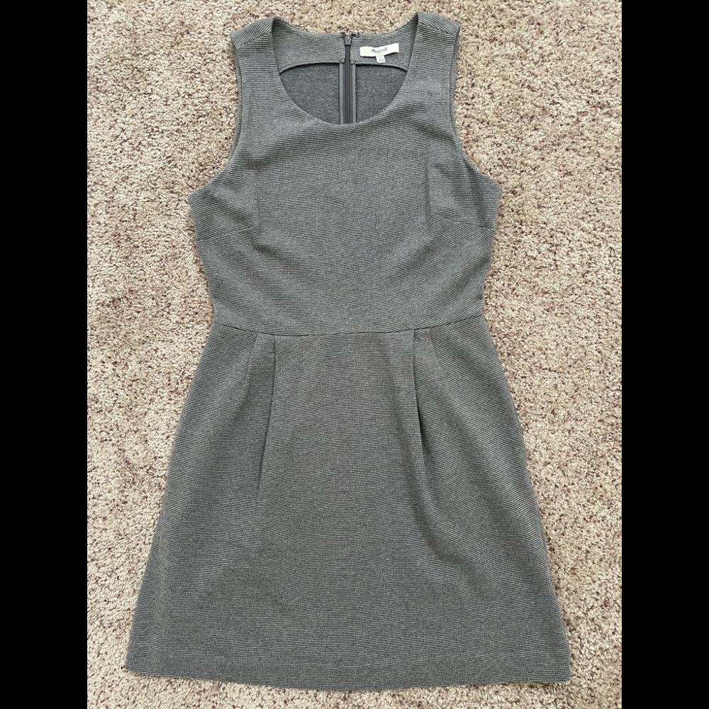 Madewell Verse Dress in Heather Gray - Size Small